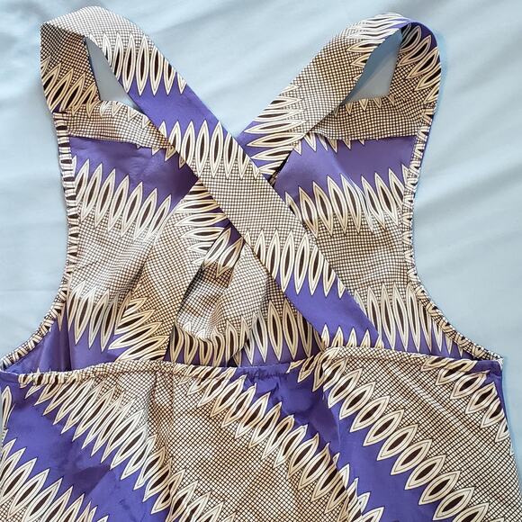 Plenty by Tracy Reese Cowl Neck Criss Cross Back Silk Blouse Women's XXS Work - Picture 3 of 10